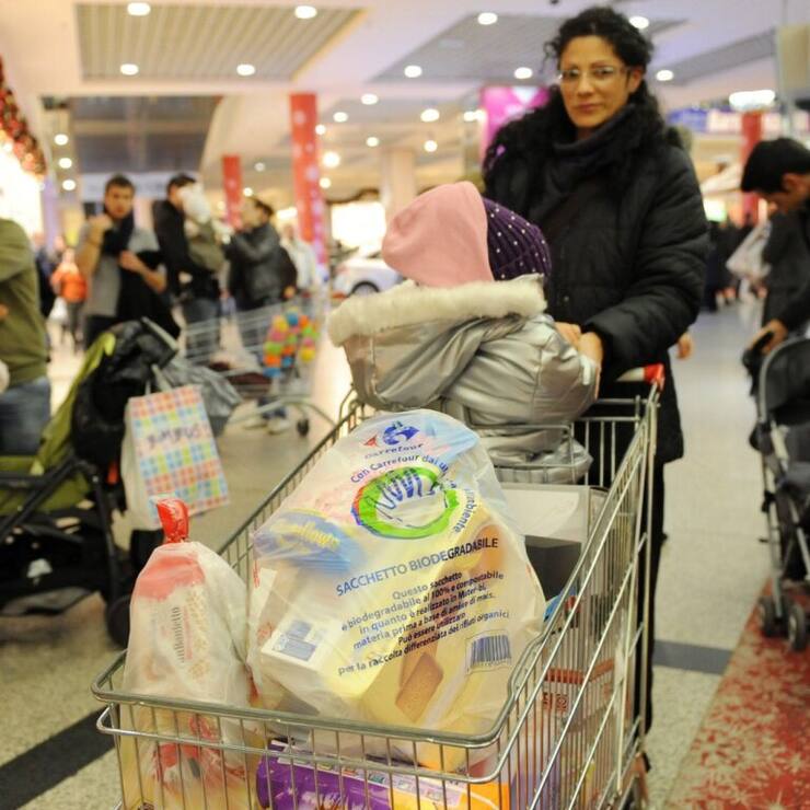 L'augmentation des prix à la consommation en Italie est inférieure à la moyenne de la zone euro. (archive)