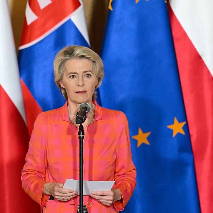 Ursula von der Leyen, après Wroclaw et la Pologne jeudi (photo), est arrivée en Ukraine vendredi