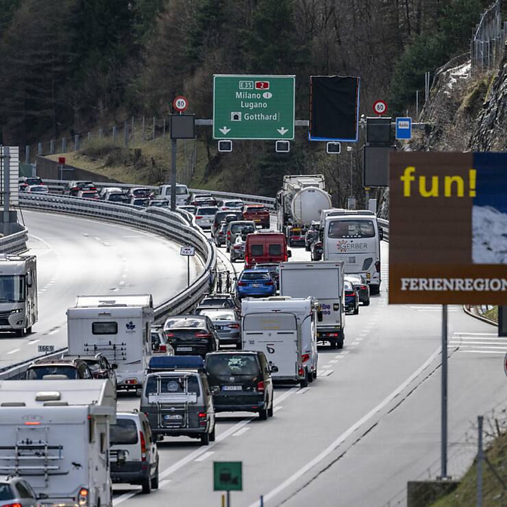 Les bouchons devant le tunnel du Gothard ne sont pas rares. (Archives)