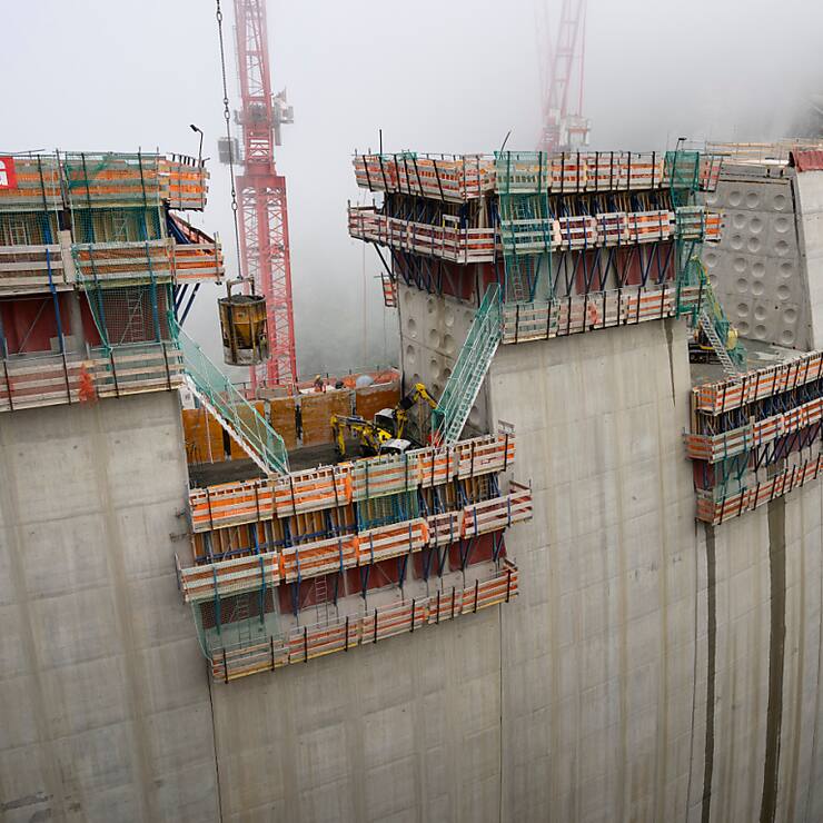 A la peine, l'industrie helvétique du ciment voit son salut dans une reprise de la construction d'infrastructures. (archive)