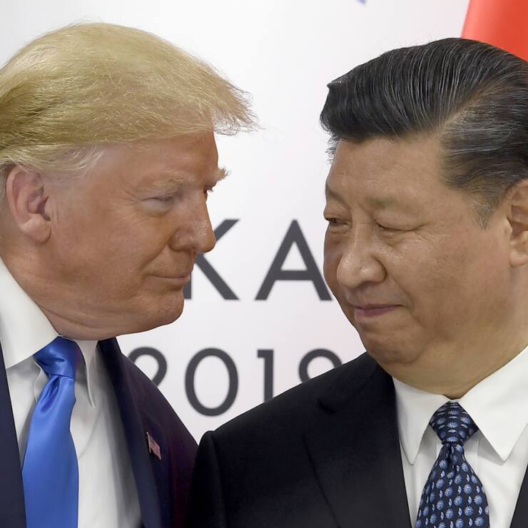 La promesse du président américain Donald Trump d'imposer des droits de douane de 60% sur les produits chinois importés risquerait d'aggraver la situation de l'économie chinoise (archives).