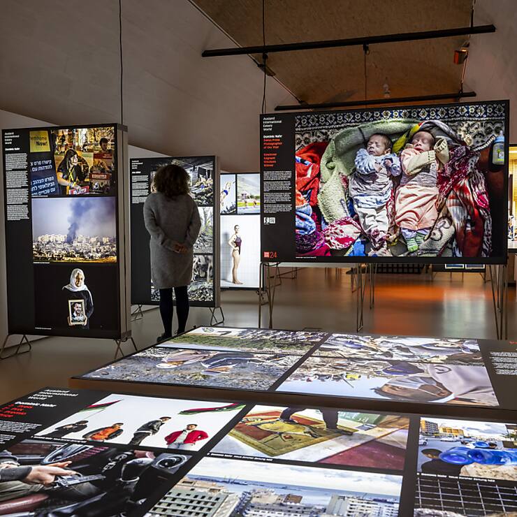 Les expositions Swiss Press Photo et World Press Photo présentent quelque 300 photographies, dont les tirages du photographe suisse de l'année 2023 Dominic Nahr.