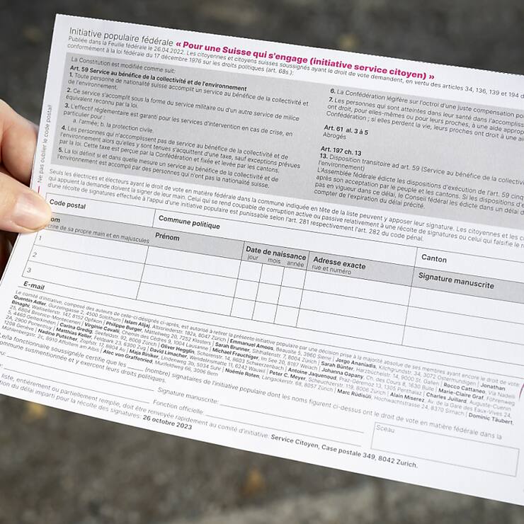 Le Conseil fédéral prépare le terrain en vue de tests de récolte électronique de signatures pour les initiatives (archives).