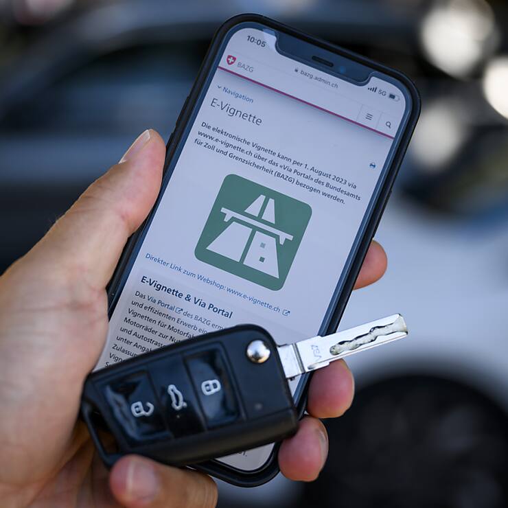 La vignette électronique a été introduite en Suisse en août 2023 (archives).