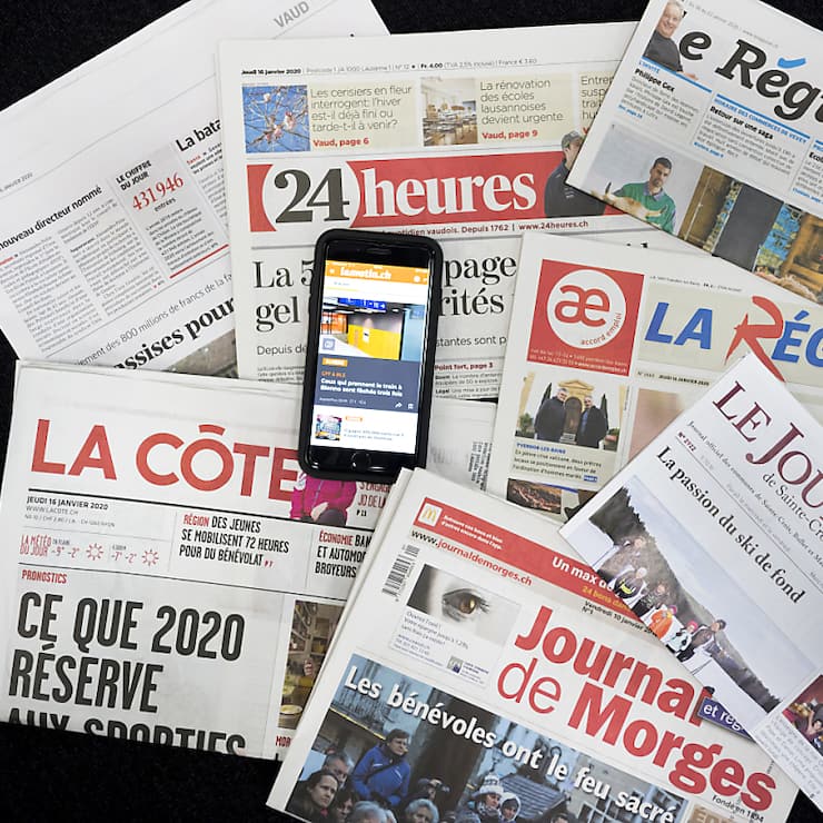 La commission compétente du Conseil des Etats soutient l'aide indirecte à la presse régionale (archives).