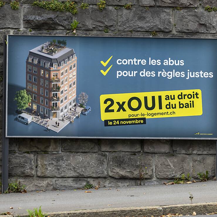 Les Suisses votent sur deux objets liés au droit du bail (archives).