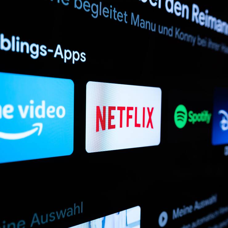 Netflix, Disney+ et Amazon Prime Video ont contribué à hauteur de 362 millions d'euros (337,2 millions de francs) à la production audiovisuelle et cinématographique française en 2023. (archive)