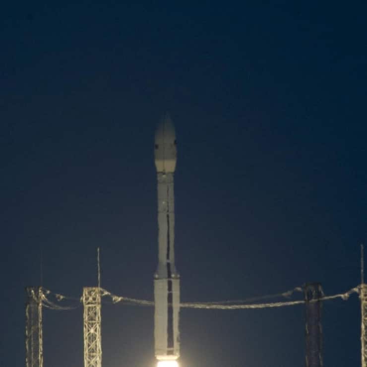 Une ancienne fusée européenne Vega de l'ESA - Agence spatiale européenne - décolle du port spatial de Kourou pour son premier vol d'essai en 2012 (archives).