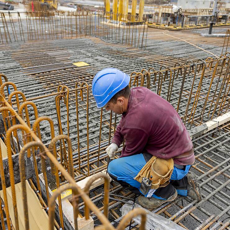 Dans le génie civil, une augmentation de 0,4% sur un semestre et de 1,0% sur un an a été enregistrée (archives).