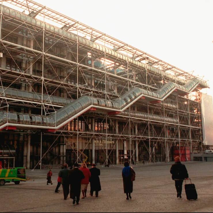 Avant de a fermer cette année pour uner rénovation de cinq ans le Centre Pompidou a connu une forte hausse de l'affluence de visiteurs.