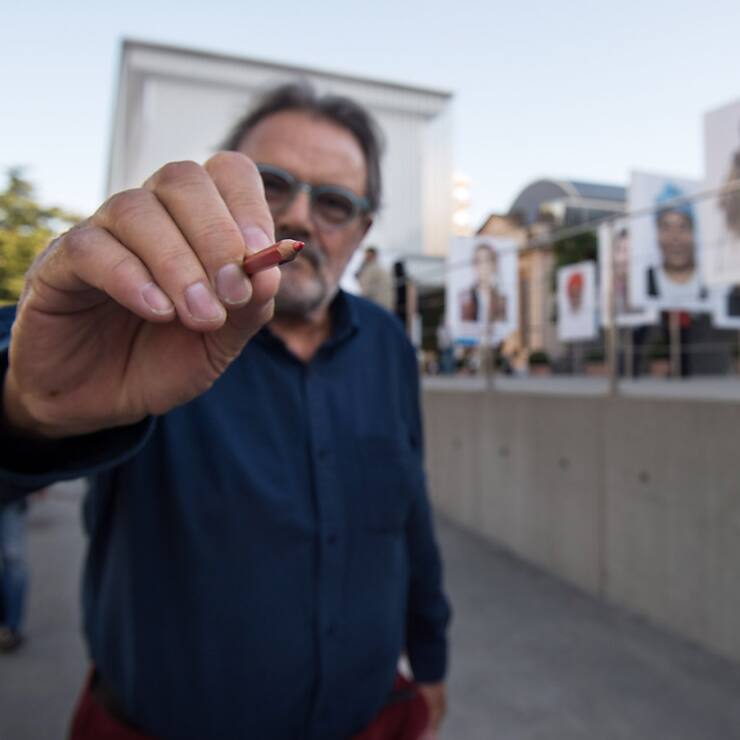 Oliviero Toscani, décédé lundi et pionnier du photojournalisme italien, s'est surtout fait connaître par ses campagnes publicitaires pour Benetton (archives).