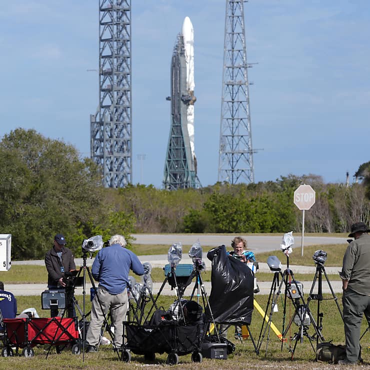 La fusée a décollé ce matin (heure suisse).