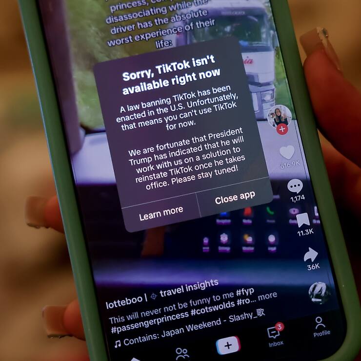 Comme annoncé, TikTok a rendu inaccessible son application en ligne samedi aux Etats-Unis.