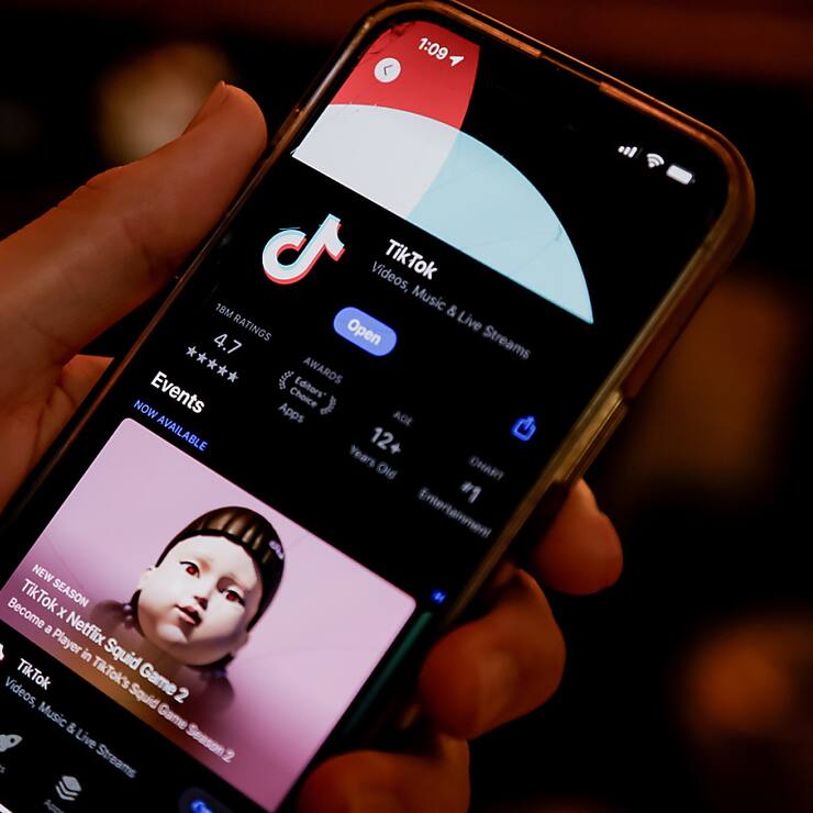 Signe de la vitalité intacte de la plateforme aux plus de 170 millions d'utilisateurs aux Etats-Unis, TikTok a immédiatement été inondé de vidéos célébrant ce retour (archives).