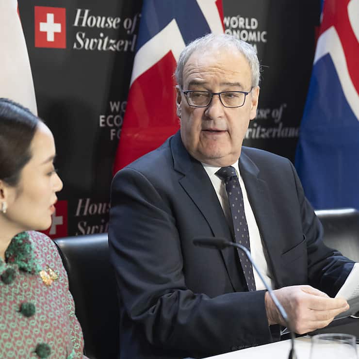 Le ministre de l'économie s'est exprimé à Davos à l'occasion de la signature de l'accord de libre-échange entre l'AELE et la Thaïlande.