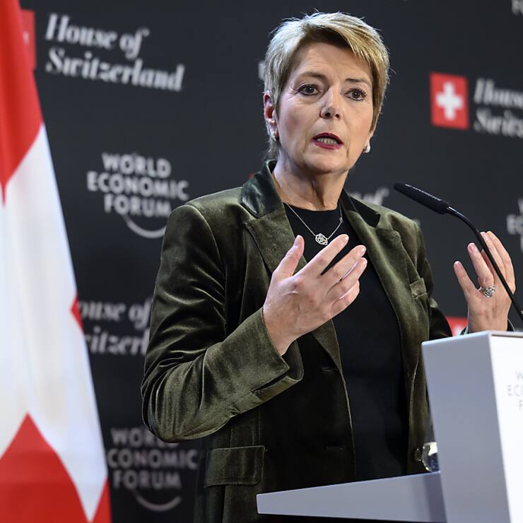 Karin Keller-Sutter a fait le bilan jeudi au WEF.