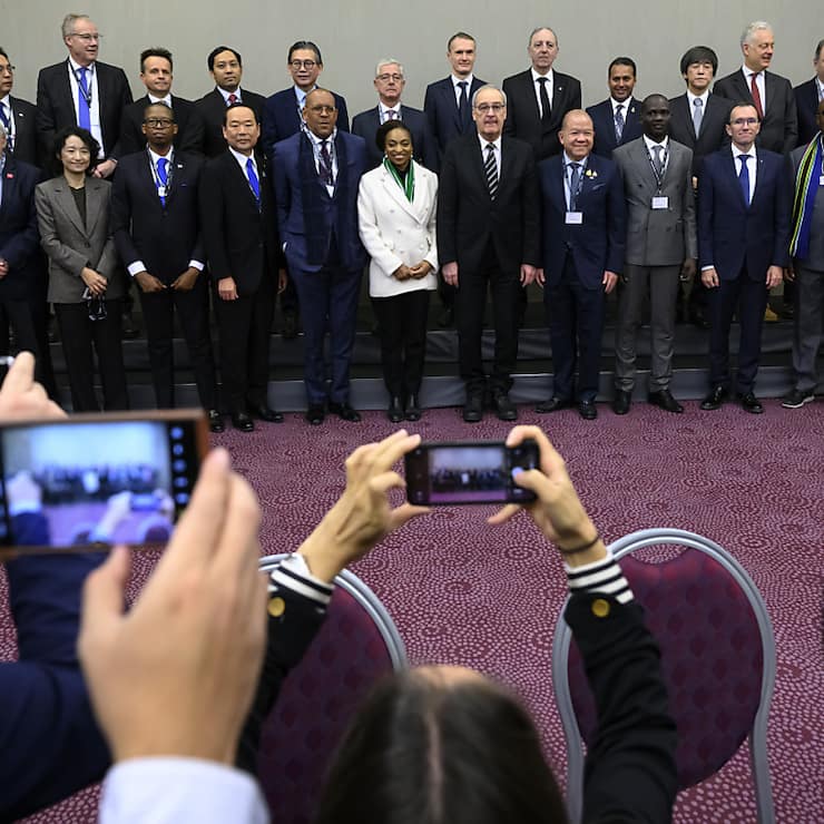 Au terme d'une semaine bien chargée, Guy Parmelin a présidé vendredi une réunion informelle de l'OMC à Davos.