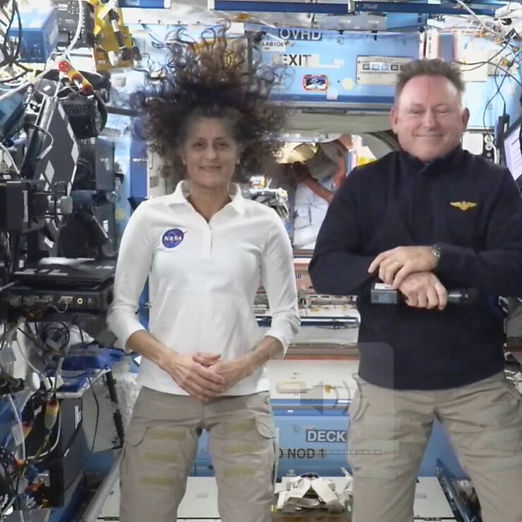 Les astronautes Butch Wilmore et Suni Williams sont arrivés sur l'ISS en juin 2024 à bord du vaisseau Starliner.