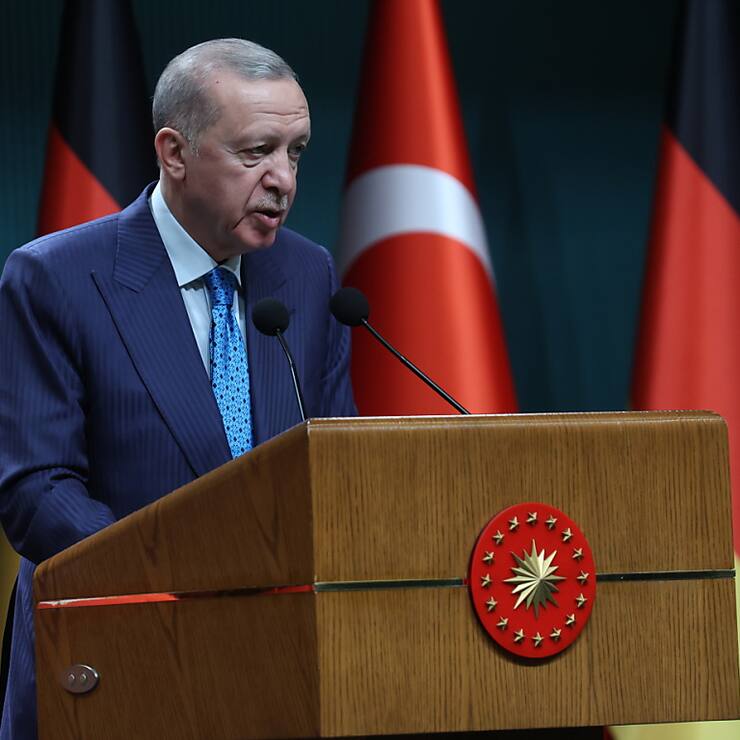 La Turquie commémore jeudi le tremblement de terre du 6 février 2023, qui a englouti près de 60'000 vies. Photo: le président turc Recep Tayyip Erdogan.