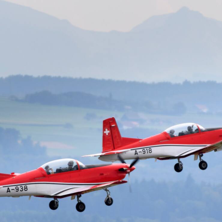 L'armée de l'air néerlandaise a commandé huit systèmes PC-7 MKX pour l'entraînement au sol des pilotes des appareils PC-7 (archives).