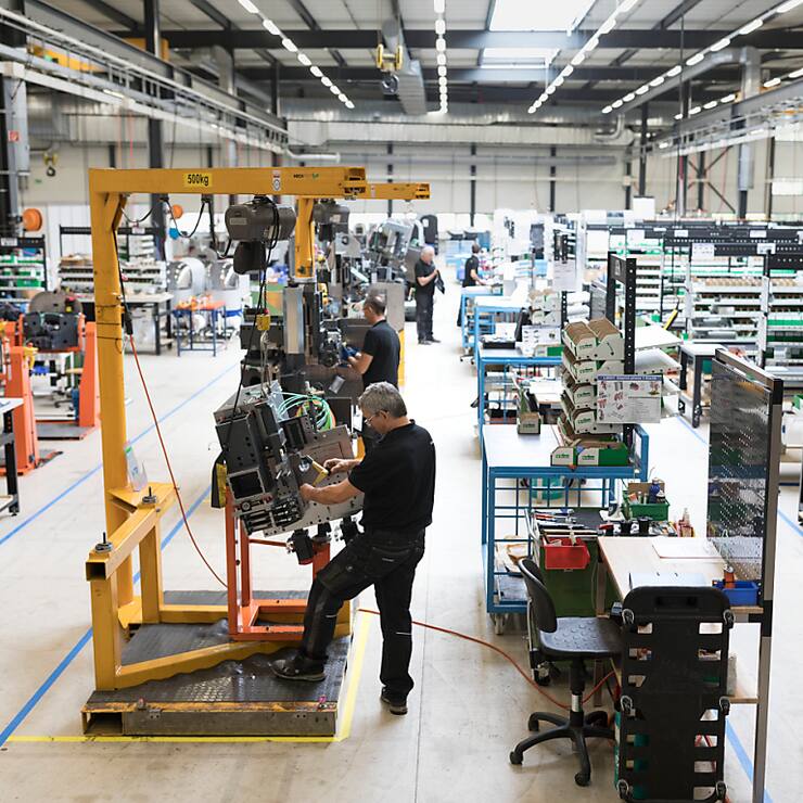 En 2024, le produit intérieur brut (PIB) de la Suisse des variations a progressé 0,8% dans son ensemble, après +1,2% l'année précédente (archives).