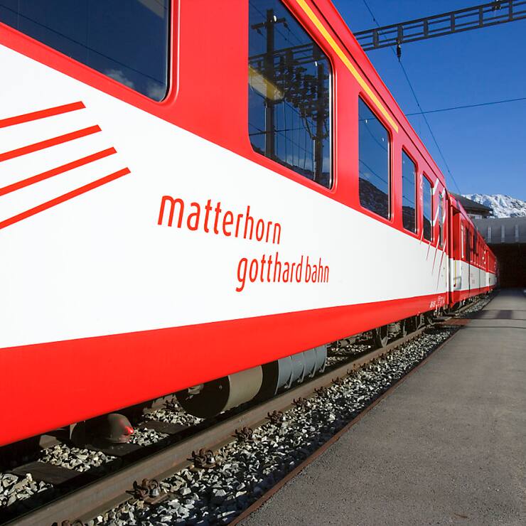 Le Matterhorn Gotthard Bahn a dû fermer la ligne ferroviaire entre Täsch et Zermatt cette semaine en raison de deux chutes de pierres (photo d'archives)
