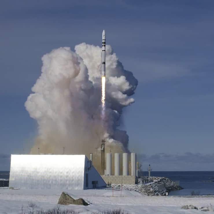 La fusée n'a pas tenu très longtemps après son décollage dimanche.