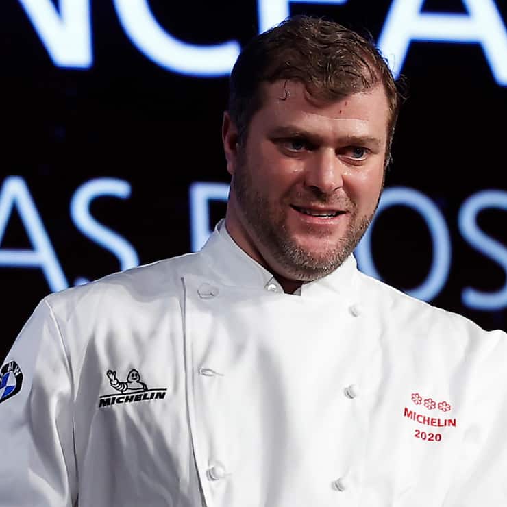 Christopher Coutanceau ici en 2020 lorsqu'il obtient sa 3e étoile. Elle lui sera entretemps retirée et ce lundi il la récupère.