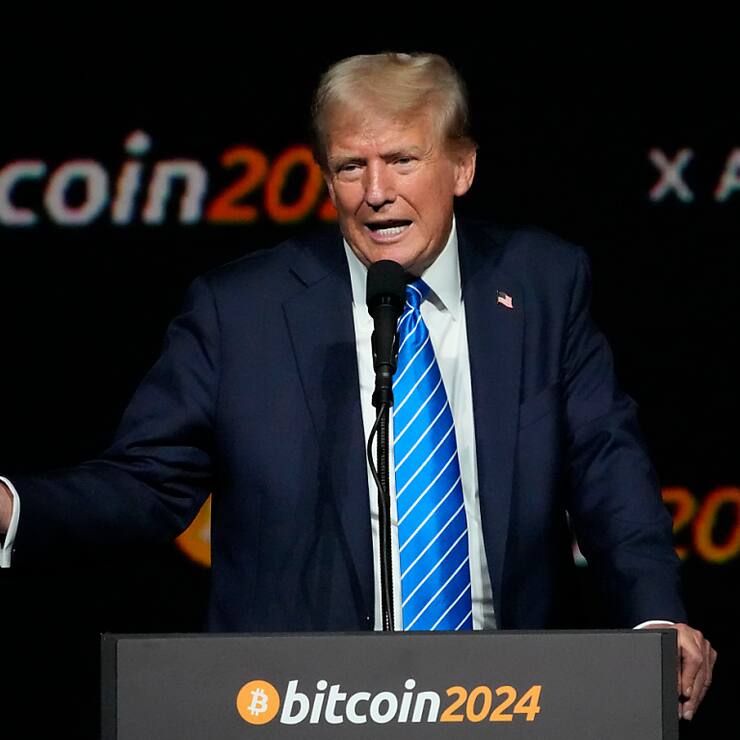 Donald Trump est passé en quelques mois de soutien de choix à handicap sérieux pour les cryptomonnaies. (archive)