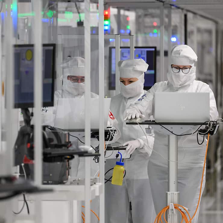 Ici, une usine d'Infineon pour la fabrication de semi-conducteurs à Dresde (archives).