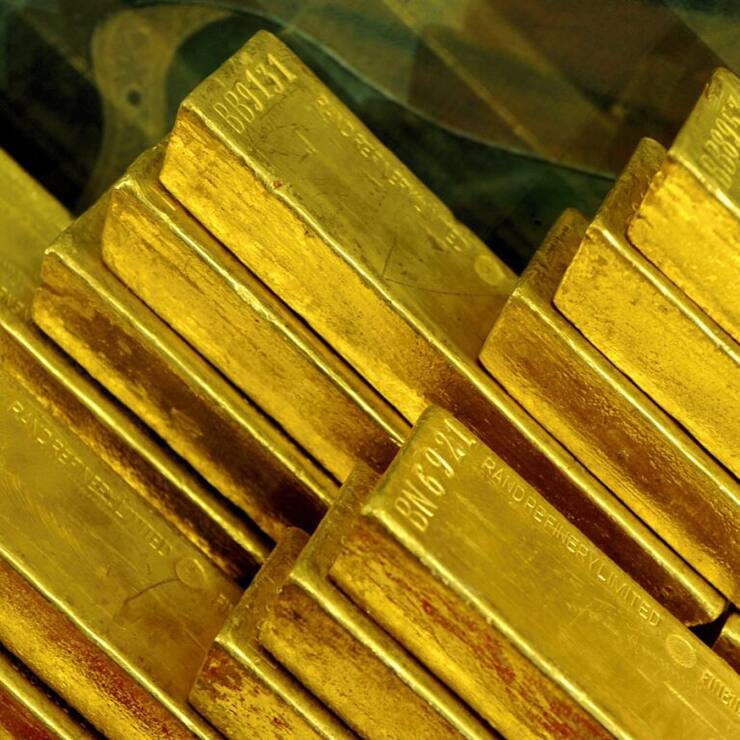 En début de matinée, le prix de l'or à la bourse de Londres a atteint 3245,44 dollars par once (archives).