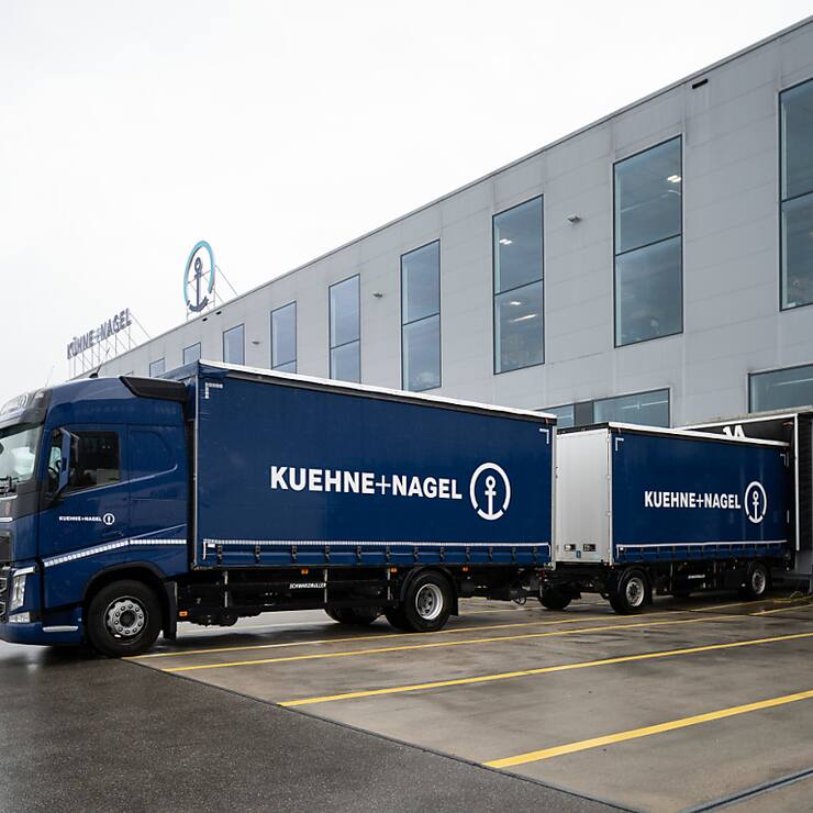 Porté par les activités de fret maritime, le chiffre d'affaires de Kühne + Nagel  a inscrit une hausse de 15% à 6,33 milliards de francs entre janvier et fin mars (archives).