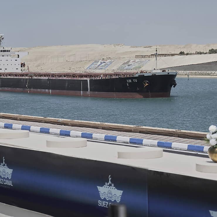 Le président américain vise désormais aussi le canal de Suez, une autre voie de transport stratégique du commerce mondial (archives).