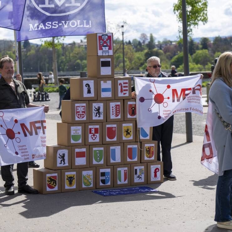Au total, pas moins de trois groupements ont lancé un référendum contre la loi sur l'identité électronique, dont le mouvement antivax Mass-Voll (archives).