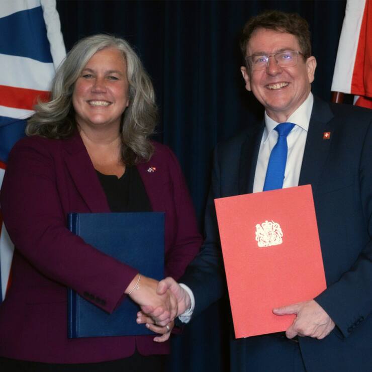 Le ministre des transports Albert Rösti a rencontré son homologue britannique jeudi à Londres.