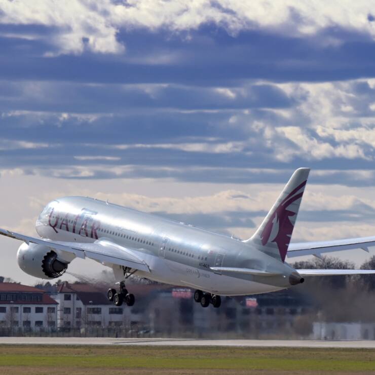 "Plus de 200 milliards de dollars pour 160 avions, c'est fantastique, c'est un record", s'est exclamé le président américain Donald Trump au sujet de la commande de Qatar Airways à Boeing. (archives)