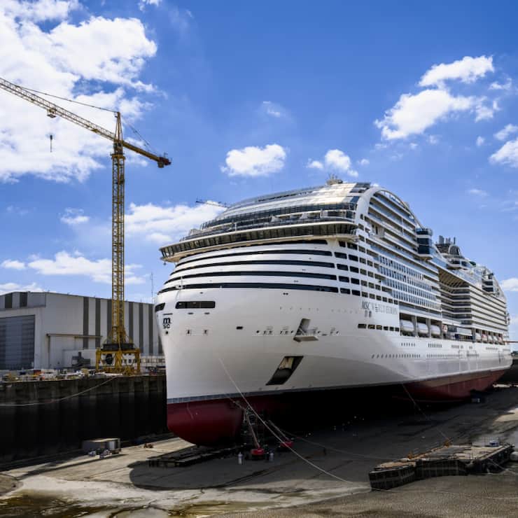 Les chantiers navals de Saint-Nazaires avaient déjà livré en 2022 à MSC le paquebot World Europa. (archive)