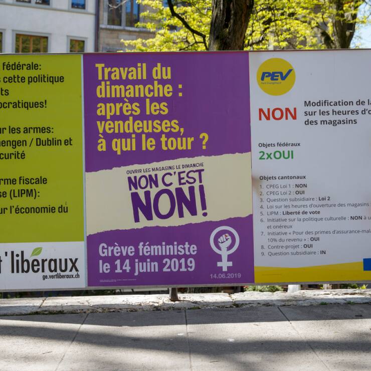 Les Genevois devraient voter une nouvelle fois sur l'ouverture dominicale des magasins. Le Grand Conseil a approuvé jeudi soir un projet de loi portant sur deux dimanches par an. La gauche a annoncé le lancement d'un référendum (archives).