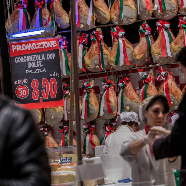 L'inflation en Italie a légèrement ralenti sur un an en mai à 1,7%. Ici, un supermarché  à Varese. (archive).