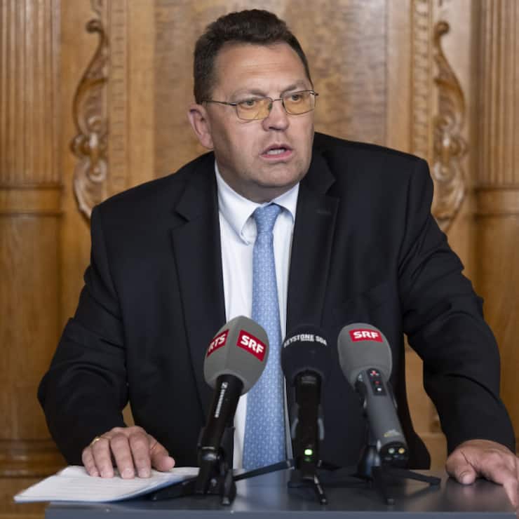 Le conseiller national Laurent Wehrli (PLR/VD) a présenté lundi la position de sa commission, favorable à un mandat de négociations avec les Etats-Unis.