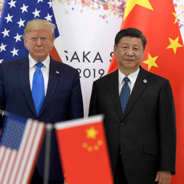 Le président américain Donald Trump et son homologue chinois Xi Jinping, ici lors d'un sommet du G20 en 2019, se sont parlé jeudi (archives).