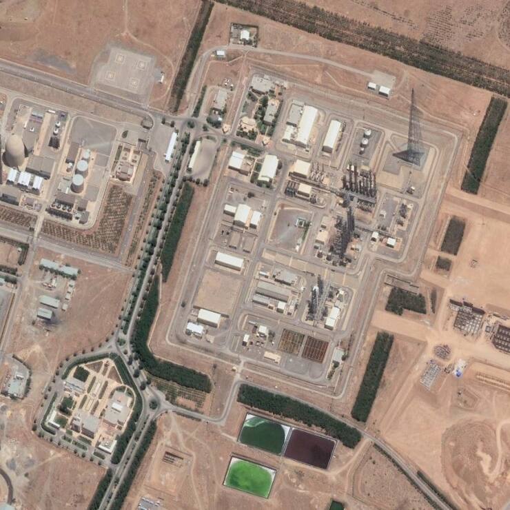 Image satellite de l'infrastructure nucléaire iranienne d'Arak prise le 14 juin dernier.