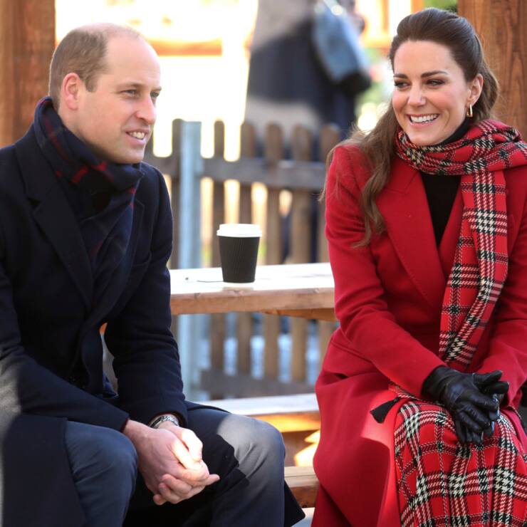 Le Prince William et son épouse Kate avait effectué un voyage en train à travers la Grande-Bretagne en décembre 2020 pour remercier les travailleurs jugés essentiels, durant la pandémie de Covid-19. (Chris Jackson/Pool via AP)