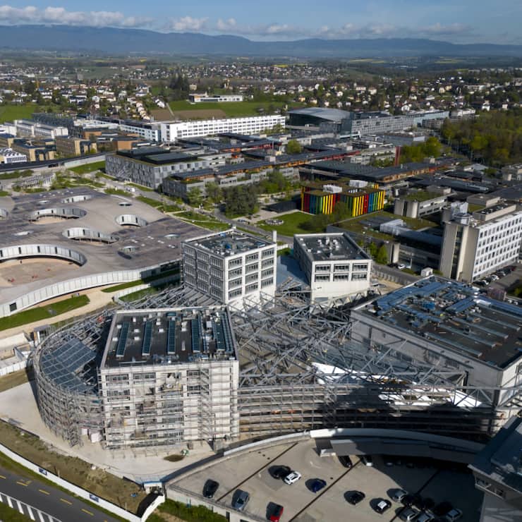 La rédaction sportive de la RTS rejoindra dès 2027 la rédaction de l'actualité sur le site d'Ecublens, dans le canton de Vaud (archives).