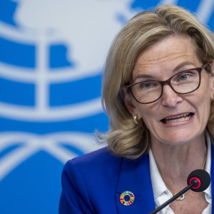 La secrétaire générale de l'Union internationale des télécommunications (UIT) Doreen Bogdan-Martin estime que son organisation n'est "pas immune" même si elle n'a pas affectée par les problèmes actuels de financement dans le système onusien (archives).