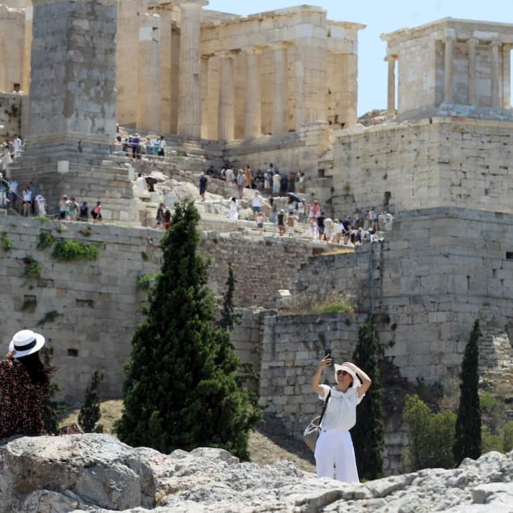 Il n'est pas possible de visiter l'Acropole d'Athènes l'après-midi en raison de la canicule. (archives)