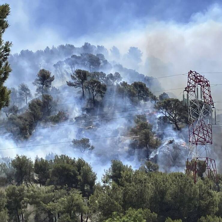 L'incendie s'est propagé jusqu'à Marseille même.