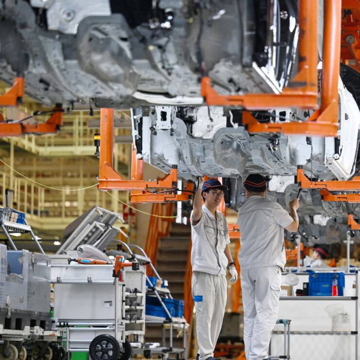 Située dans la zone de développement économique et technologique de Nankin l'usinede Volkswagen et SAIC avait été inaugurée en 2008 avec une capacité annuelle de 210'000 véhicules en employant 2500 personnes (archives).