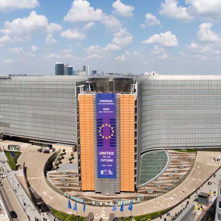 La Commission européenne, seule compétente pour négocier les accords commerciaux de l'UE, cherche à conclure un accord de principe avec les Etats-Unis, dont les détails suivraient ultérieurement. (archives)