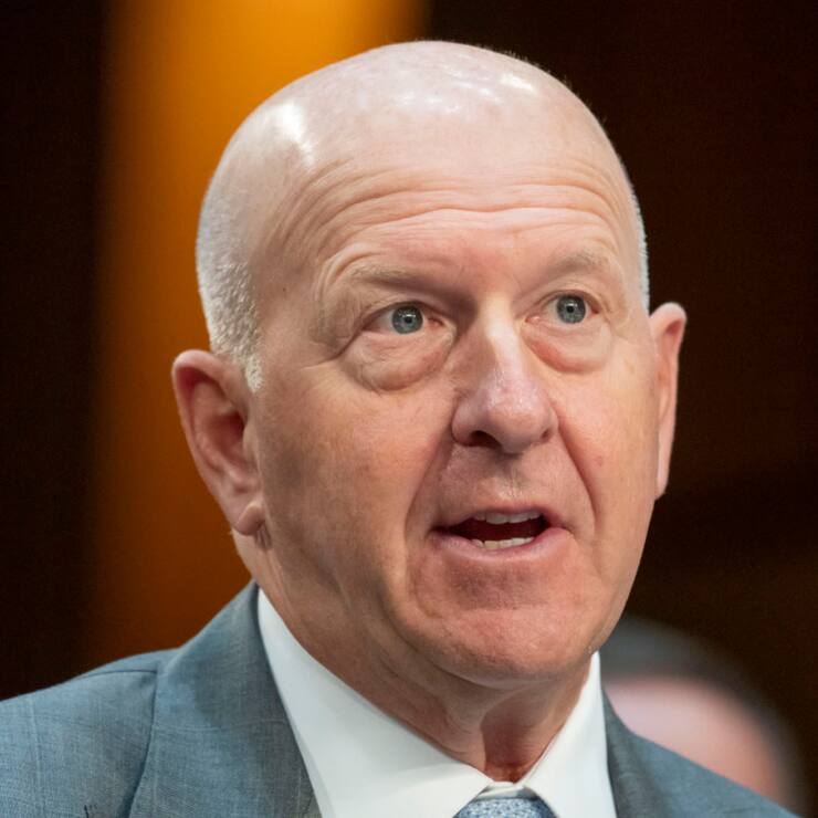 La banque d'affaires américaine Goldman Sachs, ici son patron David Solomon, a dépassé les attentes au deuxième trimestre grâce au bond de ses activités de conseil et de courtage. (archives)